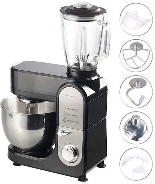 Robot de cuisine tout-en-un 1000 W avec hachoir et mixeur