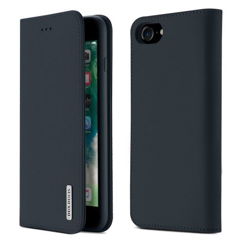 Etui en cuir véritable + TPU (certifié CNAS/CMA) avec support bleu foncé pour votre Apple iPhone SE 2