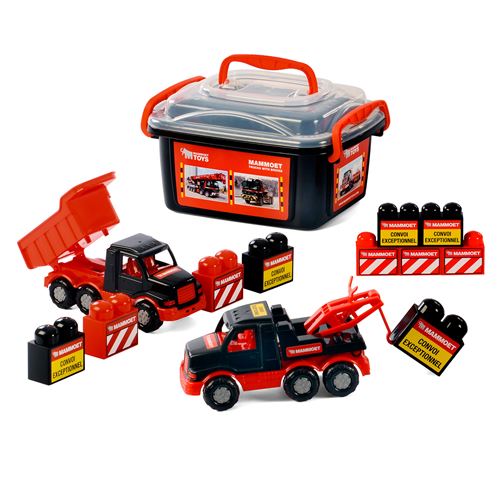 Polesie Mammoet Mini Truck avec des briques