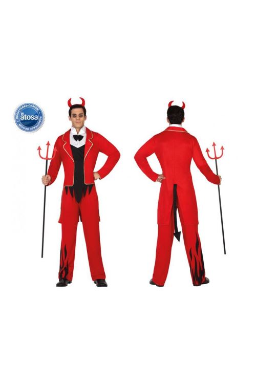 Deguisement de diable rouge homme t-1