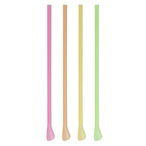 Metaltex 253104 pailles cuillère plastique argent 50 pièces