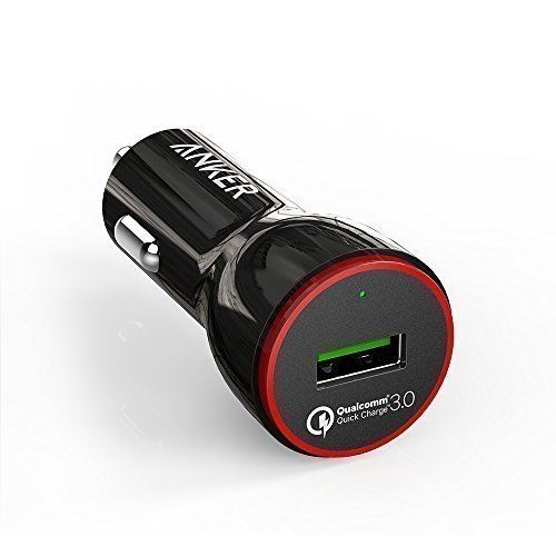 QC 3.0 Anker PowerDrive+ 1 Chargeur de Voiture 24W 1 Port USB avec Quick Charge 3.0 - Chargeur Allume Cigare QC 3.0 compatible Quick Charge 2.0