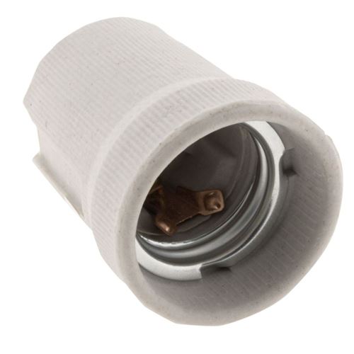 Générique Blanc Zenitech - Douille E27 Porcelaine À Vis