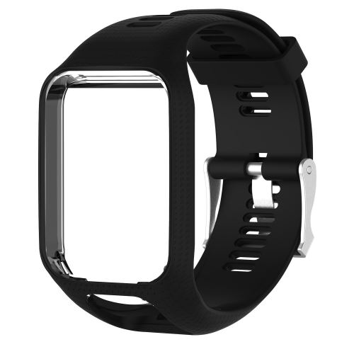 Bracelet en silicone pour TomTom Runner 2/3 - Noir