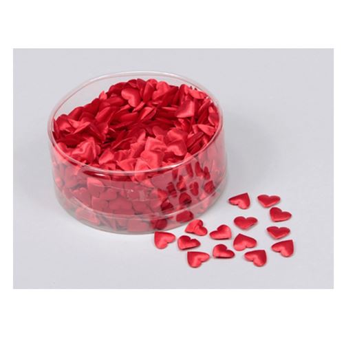 confettis de table cur rouge tissu - 320230