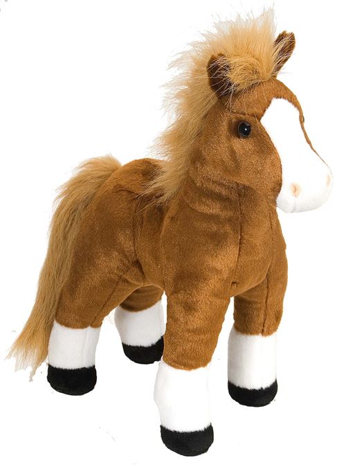 Wild Republic Horse Plush, Peluche, Jouets En Peluche, Cadeaux Enfants, Cuddlekins, Brun 12 Pouces