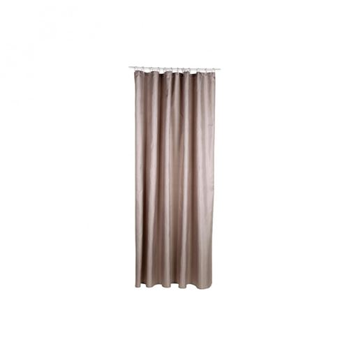 Rideau de douche - Polyester - 180 x 200 cm - Gris taupe