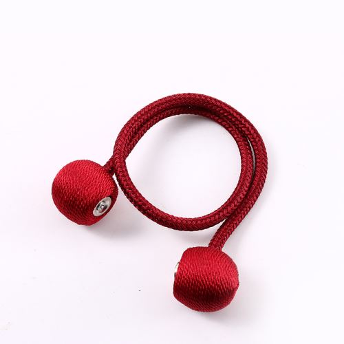 1pcs Embrasses De Rideaux Magnétiques Boucle Tressée Rouge