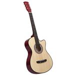 Guitare Acoustique Tilleul Guitare Acoustique Classique 3/4 Pour Enfants 34 Pouces - Cordes Nylon, Idéale Débutants - Music Alley Guitare 34 Pouces