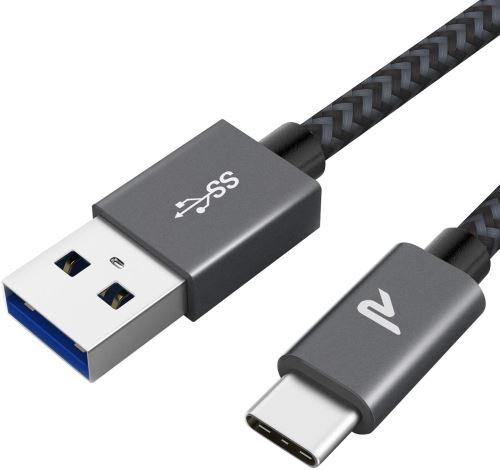 Câble USB 3.0 / USB type C, 2m, gris sidéral