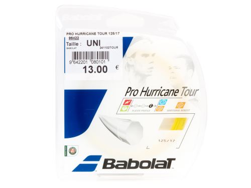 Cordage de tennis Babolat Pro hurricane tour 125/17 Jaune taille : UNI réf : 0
