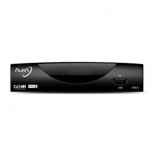 Récepteur TNT Aura ARIES T2 HDMI USB 2.0 Noir