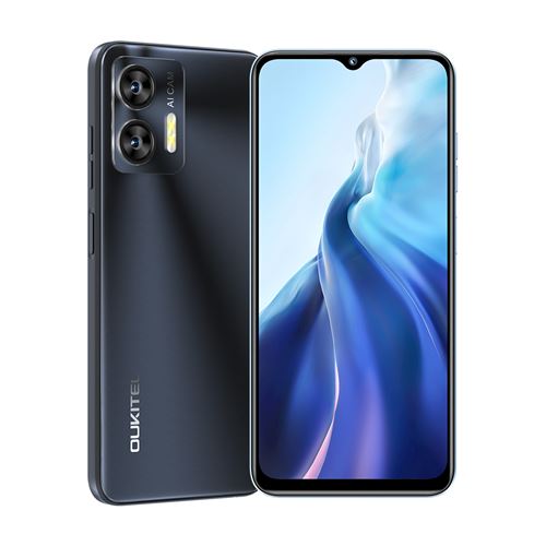 Smartphone OUKITEL C35 -6.56 -24Go -256Go -5150mAh-50MP-8MP,Empreinte digitale-Dual SIM 4G-Android 13-Téléphone Portable -Noir-199g