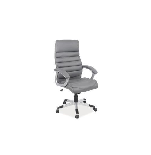 Chaise de bureau à roulettes - Q087 - 66 x 50 x 115 cm - Gris