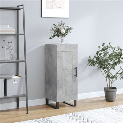 vidaXL - Buffet - 34,5x34x90 cm - Gris béton - Image 3