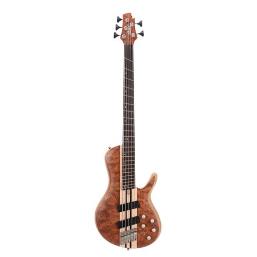 Cort A5 Beyond - Basse électrique 5 cordes série Artisan A - Naturel pores ouverts (+ étui)
