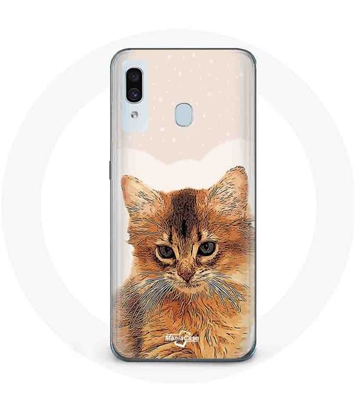 Coque pour Samsung Galaxy A20 Somali Race de chats Maniacase