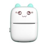 Mini Imprimante Thermique Portable Wafesno, avec 10 Rouleaux de Papier d'Impression (11*8*3.5CM)-Vert