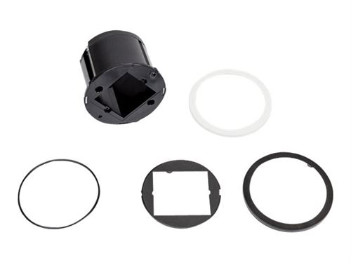 Bachmann PIX Round Custom Module - Stekkerdoosbehuizing - vlakke montage - zwart