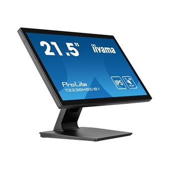iiyama ProLite T2238MSC-B1 - Écran LED - 21.5" - écran tactile - 1920 x 1080 Full HD (1080p) - IPS - 600 cd/m² - 1000:1 - 5 ms - HDMI, DisplayPort - haut-parleurs - noir mat