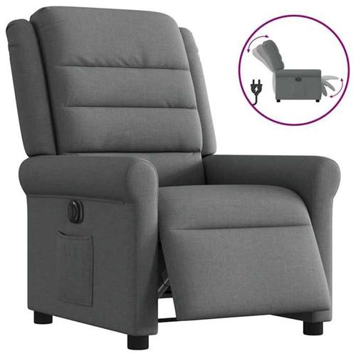 Non Communiqué Gris Vidaxl Fauteuil Électrique Réglable Tissu Foncé