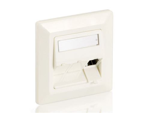 Digital Data - Plaque murale encastrable - blanc pur - 3 ports