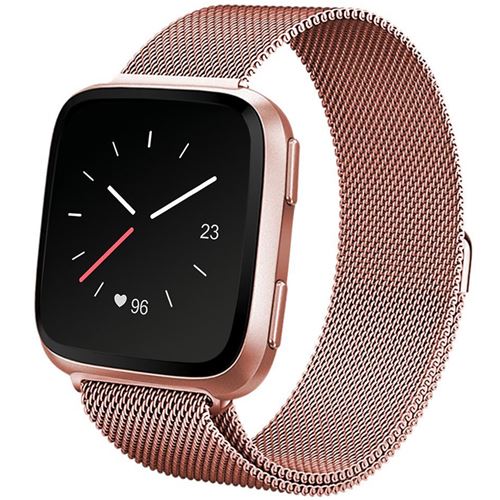 Milanais Watch bracelet pour Fitbit Versa 2 / Versa Lite Rose Champagne iMoshion