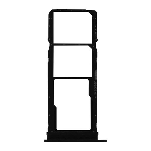 Tiroir Carte pour Samsung Galaxy A01 Nano SIM et Micro SD de remplacement Noir Clappio