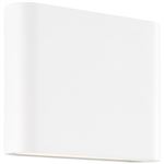 Applique murale extérieure - BRILLIANT - WELBIE - Métal et verre - Blanc - LED intégrée 7 W