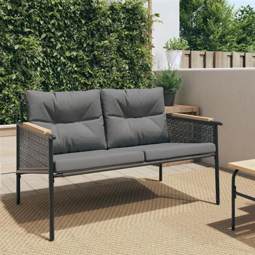 Vidaxl Noir Banc De Jardin - Image 3