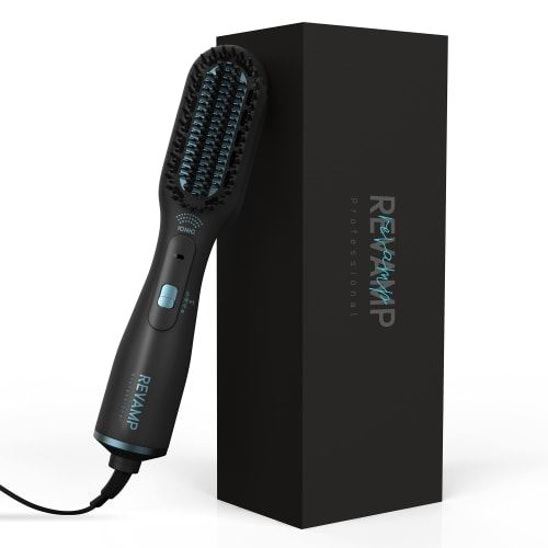 Brosse Coiffante Revamp Progloss BR-2500-EU Câble Electrique Anti-Frisotti Céramique Noir