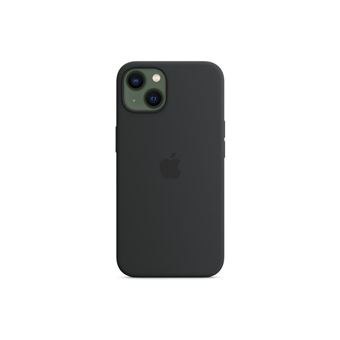 Apple - Coque de protection pour téléphone portable - compatibilité avec MagSafe - silicone - noir minuit - pour iPhone 13