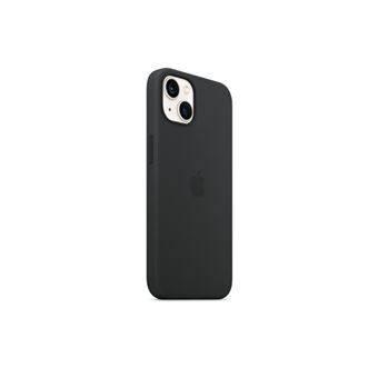 Apple - Coque de protection pour téléphone portable - compatibilité avec MagSafe - silicone - noir minuit - pour iPhone 13