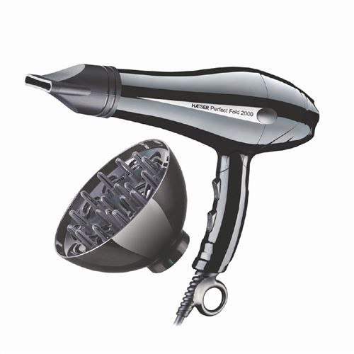Non Communiqué Noir Sèche-Cheveux Haeger Perfect Fold - 2000W, 2 Vitesse
