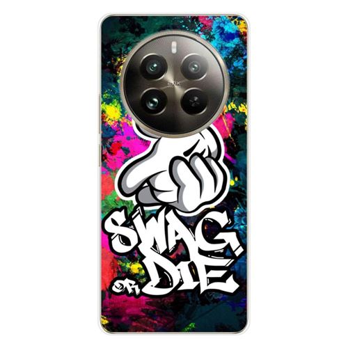 Coque en silicone imprimée compatible Realme 12 Pro 5G 12 Pro Plus 5G Swag or die