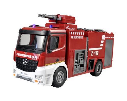 Amewi 22503 Mercedes Benz Feuerwehr-Löschfahrzeug - Lizenzfahrzeug 1:18 Camion RC 100% RtR avec accu et câble de charge