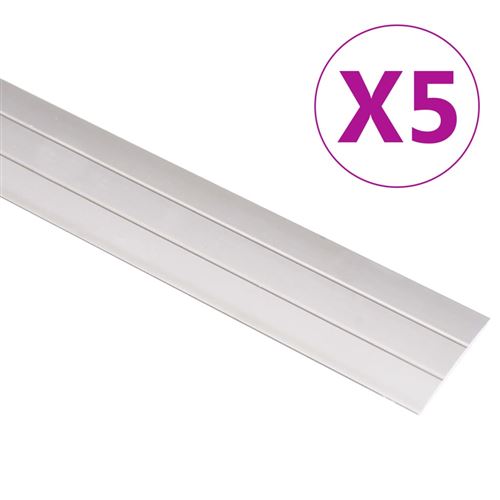 vidaXL Profils de sol 5 pcs Aluminium 100 cm Doré
