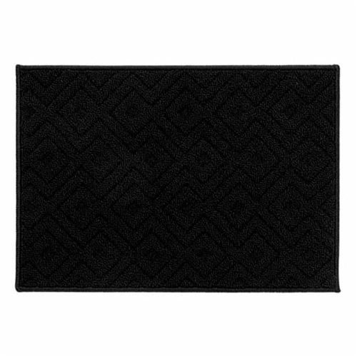 Non Communiqué Noir Tapis Multi-Usage Tissé "Losi" 40X60cm