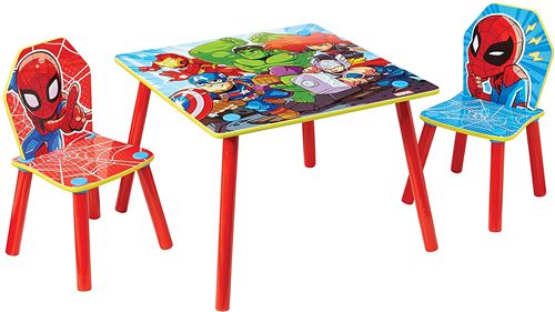 Ensemble table et 2 chaises pour enfants Marvel Avengers Heroes - Spiderman Miles Morales