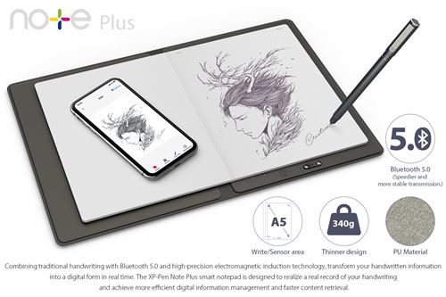 Tablette d'écriture numérique Bluetooth pour iOS et Android, format A5,  carnet intelligent, tableau de peinture, bloc-notes, stockage en nuage -  AliExpress