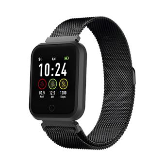 Montre Connectée Bluetooth avec Fréquence Cardiaque Étanche IP67 Partel Noir - 1