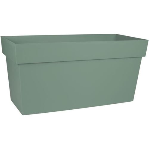 Non Communiqué Vert Eda Muret Toscane 80 Cm - Jardiniere A Roulettes - Volume 74 L - Réserve D'eau Et Grille Filtrante - 79 X 35 X 39 Cm - Laurier