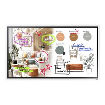 Samsung Flip WM55FX - Classe de diagonale 55" WMFX Series écran LCD rétro-éclairé par LED - éducation/entreprise - avec tableau blanc interactif intégré, écran tactile (multitouch) - Tizen OS - 4K UHD (2160p) 3840 x 2160 - 1