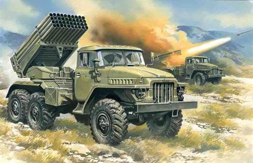 Raketenwerfer Bm-21 Grad - 1:72e - Icm