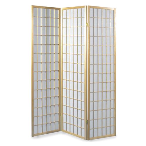 Paravent, en bois vernis naturel