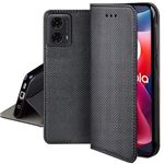 Housse Portefeuille Pour Motorola Moto G60S - Noir | Étui Cuir Synthétique Anti-choc
