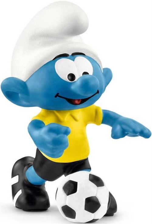 Schleich- Figurine Schtroumpf avec Porte-Bonheur The Smurfs, 20819, Multicolore