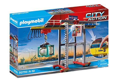 Playmobil City Action 70770 Portique De Chargement pour Conteneur