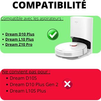 Kit Accessoires Complet Dreame L10s Pro Ultra Heat / X30 Ultra – 1 Brosse + 6 Sacs + 6 Lingettes + 2 Filtres + 6 Brosses Latérales + Brosse Nettoyage