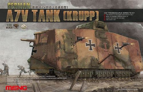 German A7v Tank (krupp) - 1:35e - Meng-model